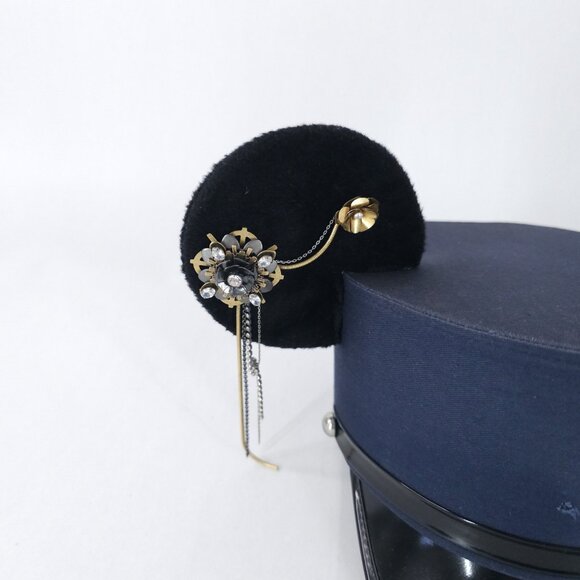 Disney Parks Hat Cap Fitted Womens Small Medium Mouse Ears Embellished - Picture 2 of 7